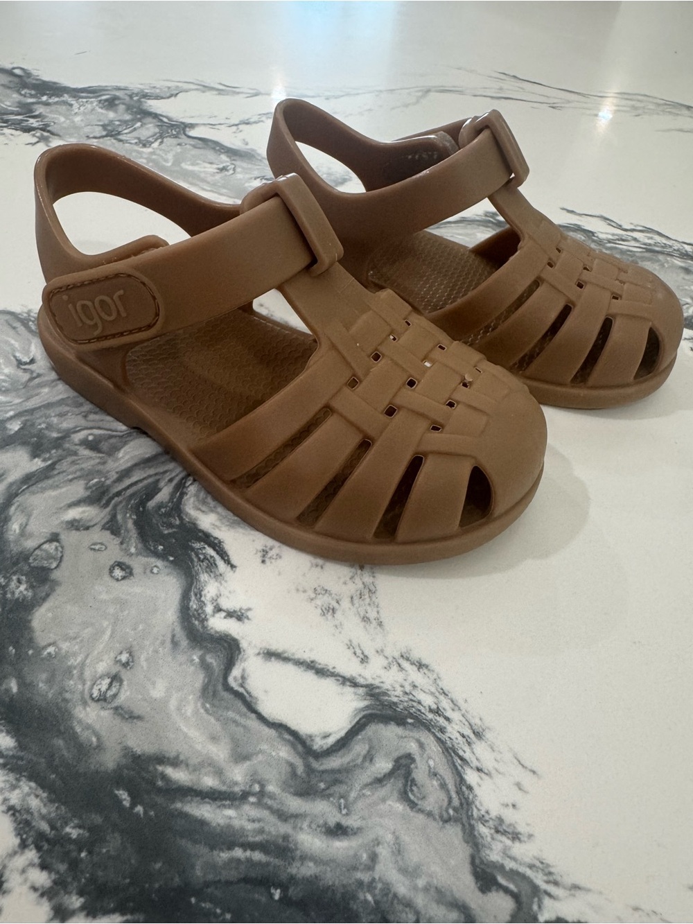 Igor Brown Jelly Kids Fisherman Sandals